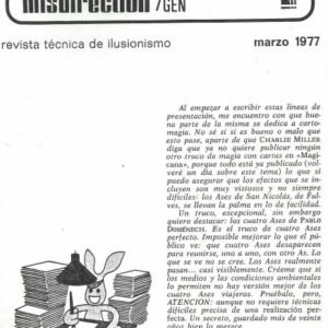 REVISTA TECNICA DE ILUSIONISMO MISDIRECTION MARZO 1997