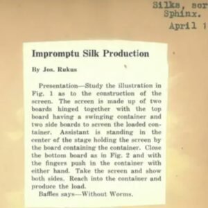 Personal Files - Silks Apparatus and Tricks By Jean Hugard