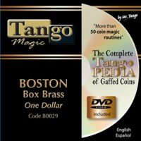 Boston Coin Box Brass One Dollar by Tango Magic