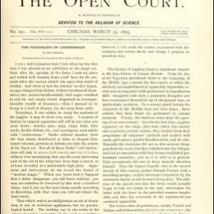 The Psychology of Legerdemain by Max Dessoir