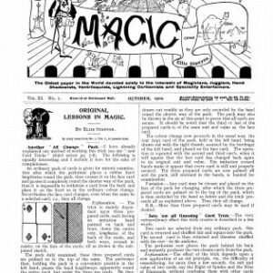 Stanyon's Magic Magazine Volume 11 (Oct 1910 - Sep 1911) by Ellis Stanyon