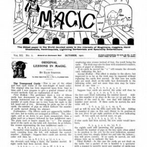 Stanyon's Magic Magazine Volume 12 (Oct 1911 - Sep 1912) by Ellis Stanyon