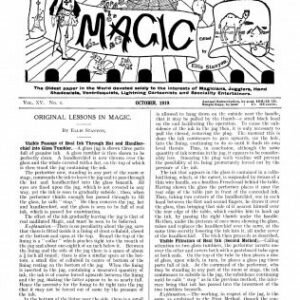 Stanyon's Magic Magazine Volume 15 (Oct 1919 - Jun 1920) by Ellis Stanyon