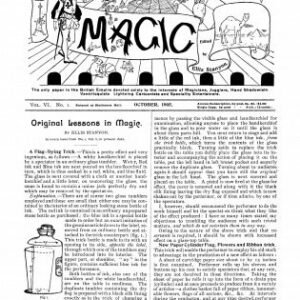 Stanyon's Magic Magazine Volume 6 (Oct 1905 - Sep 1906) by Ellis Stanyon