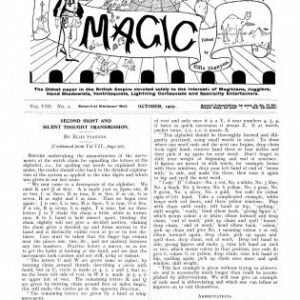 Stanyon's Magic Magazine Volume 8 (Oct 1907 - Sep 1908) by Ellis Stanyon
