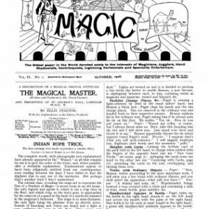 Stanyon's Magic Magazine Volume 9 (Oct 1908 - Sep 1909) by Ellis Stanyon