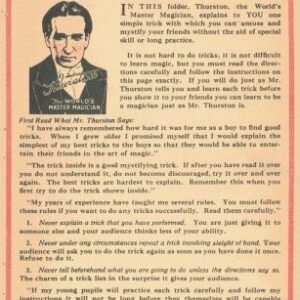 The Thurston Magic Box of Candy by Howard Thurston