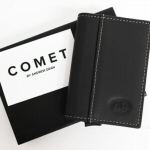 Comet Black Leather Silver Shell by Andrew Dean