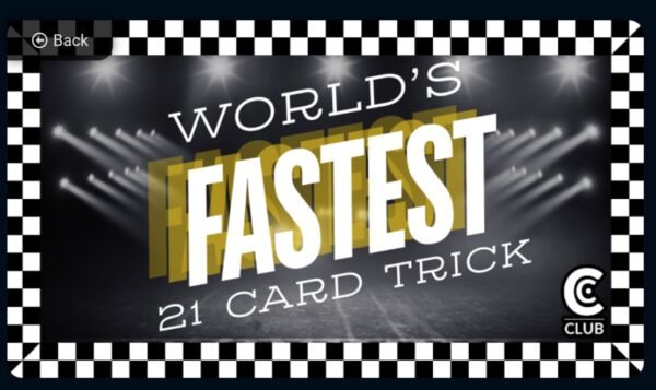 Conjuror Community Club - World's Fastest 21 Card Trick
