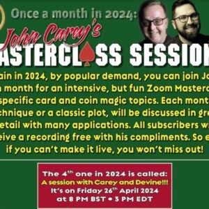 John Carey - Zoom Meeting Session with Sean Devine (26-04-2024)