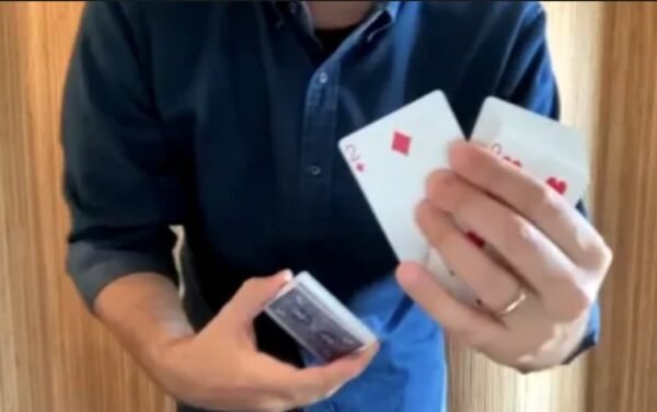 Tricky Sticky Rising Card by Evan Forman