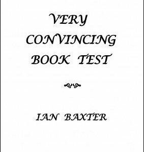 Very Convincing Book Test by Ian Baxter