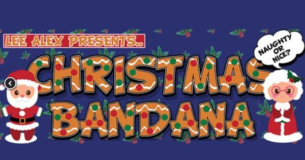 Christmas Bandana Gingerbread by Lee Alex