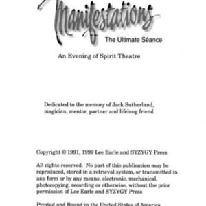 Lee Earle – Manifestations
