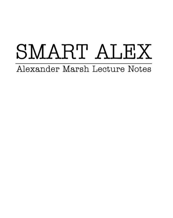 Smart Alex by Alexander Marsh
