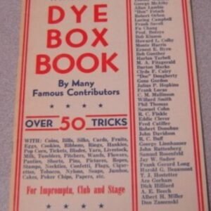 Dye Box Book by Tommy Windsor.