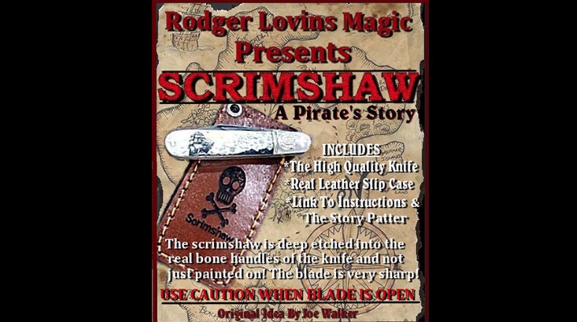 Scrimshaw Knife by Rodger Lovins.