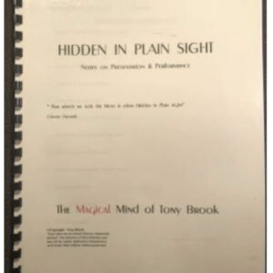 Hidden in Plain Sight by Tony Brook