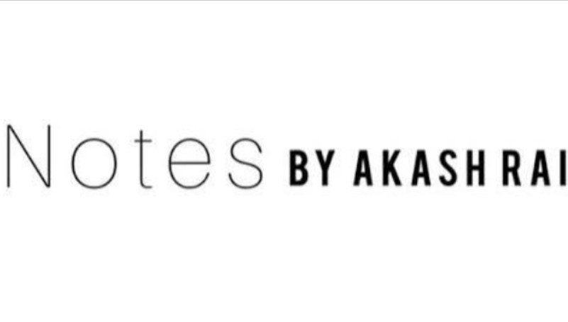 Notes by Akash Rai